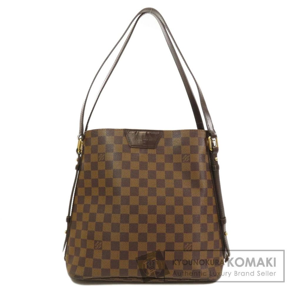 Louis Vuitton Canvas Cabas Bag Ebene Shoulder Damier Brown Rivington - Picture 2 of 11